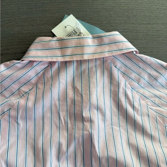 NWT Tox Tout A Coup Striped Cut Out Button Down Shirt size XS - Picture 14 of 14